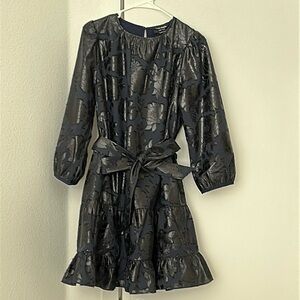 Kate Spade Like new navy and black detailed party dress